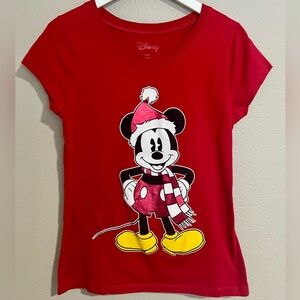 Disney Holiday Santa Mickey Mouse T-Shirt